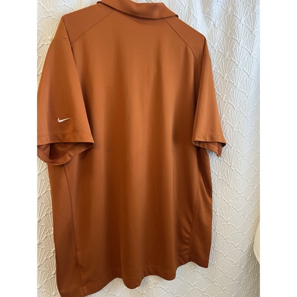 Nike Dri-Fit Texas Longhorns Burnt Orange Golf Polo Mens Size 2XL - Picture 4 of 8